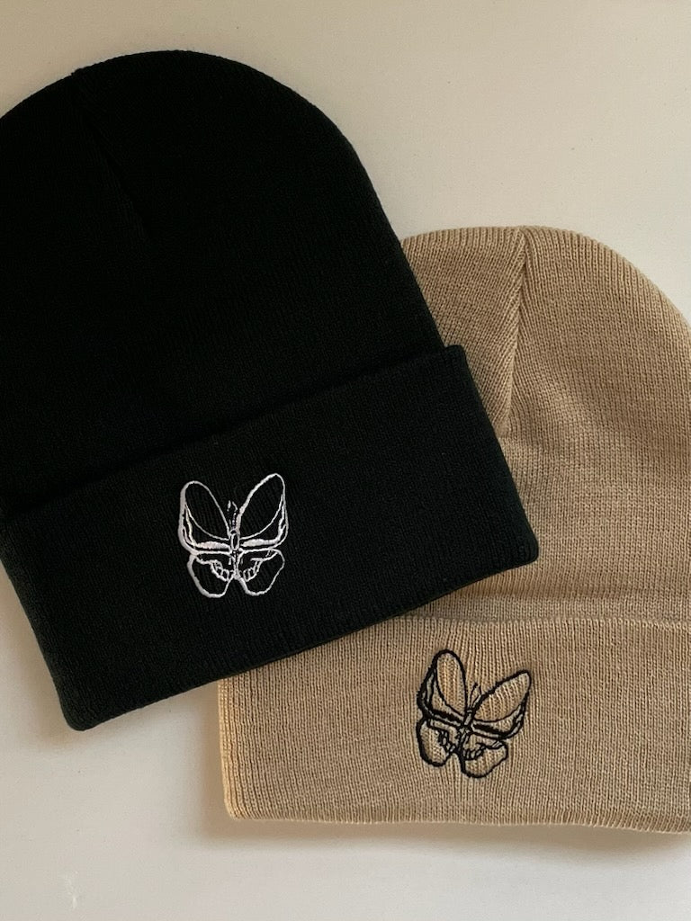 Butterfly Stealie Beanie- Embroidered