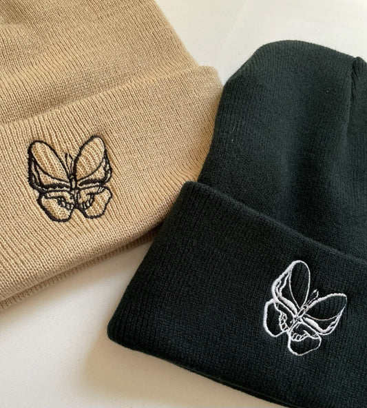 Butterfly Stealie Beanie- Embroidered